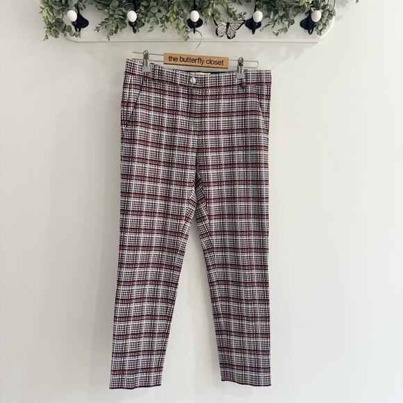 Pinko Pants - Pinko Houndstooth Print Trousers Made In Italy Size US 6 CP